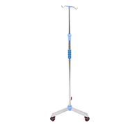 Poli, Palo con Ruote, Supporto per Asta in Acciaio Inossidabile, Supporto Portatile Pieghevole per Borsa con 3 Gambe, L'altezza del Supporto per Infusione Si Regola 42,9" a 78,7"