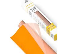 POLI-TAPE TUBITHERM® FLOCK Vinile di trasferimento con superficie vellutata per tessuti - Flock per il ferro da stiro, vinile per plotter per magliette DIY, Giallo, 30,5 cm x 61 cm