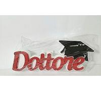 Polian Laurea Scritta Dottore POLISTIROLO con Tocco 30x12x4 cm Party Festa