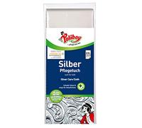 Poliboy Silver Care Cloth, Panno per la pulizia dell'argento contro l'appannamento, Panno per lucidare l'argento riutilizzabile per posate e gioielli, 1 pz,prodotto in Germania
