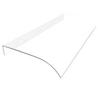 Policarbonato Pensilina da Tettoia per Esterno, Trasparente 3.5mm Tettuccio Parapioggia, Pensiline per Finestra Protezione UV Pioggia Neve, per Esterno D'ingresso Veranda Coperture Finestre(40x150cm/1
