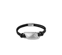 Police, ,Accessories ,Uomo ,Grigio ,ONE SIZE Bracciale Uomo Pelle Nero Matobo Pj.26559Bls/01