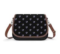 Police - Borsa a tracolla da donna, con bandiera degli Stati Uniti, alla moda, con tracolla regolabile