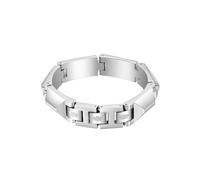 Police - Bracciale Uomo Geometrico Metallo Acciaio Nero 200mm - - Accessories - Uomo - Grigio - ONE SIZE
