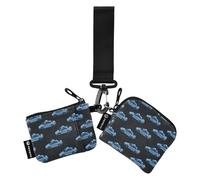 Police Car Herd Black_2 Organizzatori di denaro da donna Carino Moda ID Card Holder Protector con cinturino da polso per Lady 2 confezioni monedero para tarjetas de credito