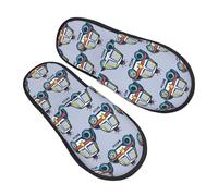 Police Car Unisex Slippers Antiscivolo Scarpe Da Casa Calde Scarpe Di Cotone Per Interno Casa Camera Da Letto M