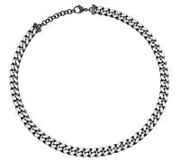 Police Centurion Collana in acciaio inossidabile nero/argento da uomo