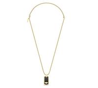 POLICE COLLANA CON TAG LOGO ALA NERA STAMP