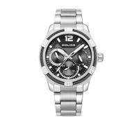 Police - Cronografo Chokery - Quartz movimento dell'orologio - Spessore della cassa: 52 mm - Larghezza della cassa: 44 mm - Stainless steel - Grey - 5 ATM