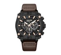 Police - Cronografo Norwood - Quartz movimento dell'orologio - Larghezza della cassa: 51.5 mm - Acciaio inossidabile - Brown - 5 ATM