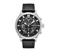 Police Orologio Uomo Wadden Cronografo Quartz 46 mm Acciaio inossidabile Nero 5 ATM