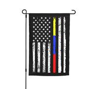 Police Dispatch Fire Security Corrections Military Usa Bandiera Da Giardino Decorative Bandiera Da Esterno Moda Bandiere Da Giardino Per Soggiorno Balcone Prato 30X45cm