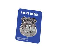 Police Distintivo Metallo Guardie e Ladri Accessorio Poliziotto Costume
