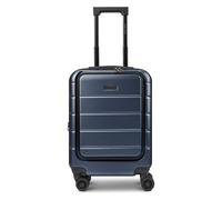 Police Dublin 4 ruote Trolley cabina S 54 cm Vano porta PC espandibile blu