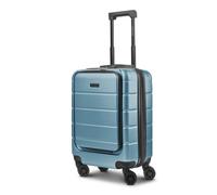 Police Dublin 4 ruote Trolley cabina S 54 cm Vano porta PC espandibile blu