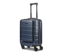 Police Dublin 4 ruote Trolley cabina S 54 cm Vano porta PC espandibile blu