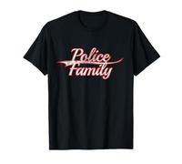 Police Family Law Enforcement Blue Line Vintage Varsity Maglietta