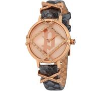 Police Gray Leather Dress Watch