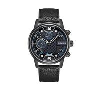 Police Lanshu PEWJF2203306 Men’s Multifunction Quartz Watch - Black, 48 mm