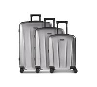 Police _New_York_Parent, grigio argento, 3-Set, Bagaglio rigido