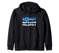 Police Officer - Donut Resist - Thin Blue Line Cop Policeman Felpa con Cappuccio