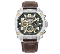 Orologio cronografo da uomo Police argento 44 mm in acciaio inossidabile - Negozio online di orologi Police - Orologio cronografo da uomo