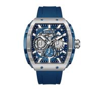 Police Orologio Flash con cinturino in silicone blu PEWGQ0063002
