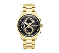 Police - Orologio Dual-time Levuka - Quartz movimento dell'orologio - Larghezza della cassa: 50 mm - Acciaio inossidabile - Gold - 5 ATM