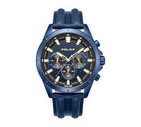 Police - Orologio Malawi - Quartz movimento dell'orologio - Larghezza della cassa: 43 mm - Acciaio inossidabile - Blue - 5 ATM