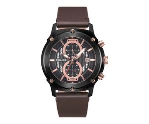Police - Orologio Uomo Pelle Marrone 46mm Lulworth Pl.15917Jsb-02A - - Accessories - Uomo - Nero - ONE SIZE