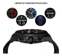 Police PEIUN00003X2 Bluetooth GPS 46mm Nero Cinturino Silicone Taglia Unica Impermeabile 5ATM