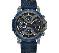 Police Orologio da uomo Cronografo Blu Nero 44 mm Acciaio inossidabile Silicone - Orologio sportivo da uomo con data e cronometro