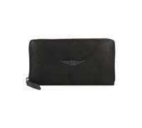 Police Portafoglio Vera Pelle 20 cm nero