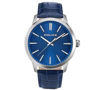 Police Raho - Orologio da uomo, con solo tempo, analogico, 44 mm, Blu, 42 mm, Classico