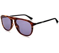 Police SPLE06 Occhiali Shiny Striped Brown 56 da uomo