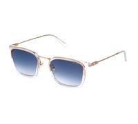 Police Splp27 Occhiali Da Sole Unisex Trasparente Squadrato Blu 54mm