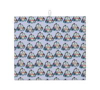 Police - Tappetino scolapiatti per auto, in microfibra, per bancone della cucina, super assorbente, lavabile in lavatrice, 40,6 x 45,7 cm