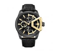 Police Underlined PEWJF0005704 Men’s Multifunction Watch - Black & Gold, 46 mm