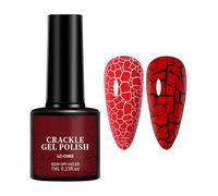 Policone in gel crackle - Cool 7 ml Colorful Nails Art Girls Women | Facile applicare le unghie di forniture per manicure, il salone usa un design per unghie crackato di lunga durata per la festa