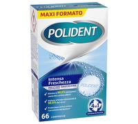 Polident Intensa Freschezza Pulitore Protesi Dentale 4 in 1, 66 Compresse