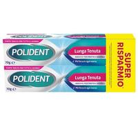 Polident Adesivo per Protesi Dentali Lunga Tenuta 2 tubetti x 70 g