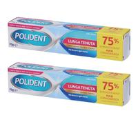 Polident Lunga Tenuta Adesivo per Protesi Dentale 2x70 g Pasta
