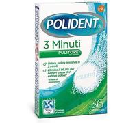 Polident Pulitore per protesi dentali – 3 minuti – 36 compresse (3X) gusto menta