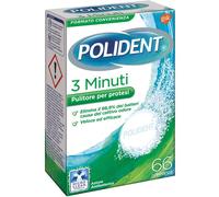 Polident Tripla 3 minuti Pulitore Protesi 66 pz Compresse effervescent