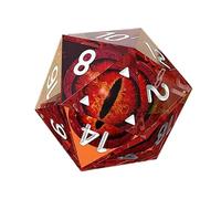 Poliedrici - Accessorio Di Gioco, Rullo Per Giochi Di Ruolo Realizzato A Mano, Puntale Dragon Eye, Cubo Con Bordi Affilati | Set Di In Resina Longan Estetici Realistici Perfetti Per Il Gioco
