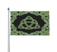 Poliestere Bandiera Personalizzata 90X150Cm Norse Mythology Viking Trinity Knot Bandieraes Dell'Individualità All'Aperto Bandierine Per Giardino, Camion, Decorazione Domestica