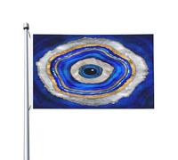 Poliestere Bandieras Da Giardino 90X150Cm Ancient Greek Matiasma Evil Eye Bandiera Personalizzata Resistente Ai Raggi Uv Bandiera Da Cortile Per Feste, Decorazione Domestica, Barca