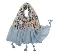 Poliestere Chiffon Sciarpa Collo Alla Moda Stampa Floreale Country Style, Stile 18., Etichettalia unica