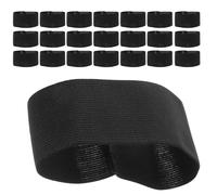 Poliestere Fascia da Lutto Nera 24 Pezzi Elastica per Braccio | Design Sobrio e Dignitoso, Comoda sulla Manica, per Commemorazioni Sul Lavoro e Sport All'aperto