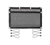 Poliestere Marine Mesh Net Pocket Nero Design Poliestere Marine | Rete elastica in poliestere, dimensioni 61 x 38 cm, impedisce che gli oggetti rotolino, design traspirante